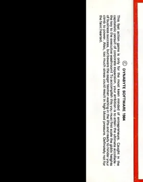 Corporate Climber (198x)(Dynabyte Software) box cover back